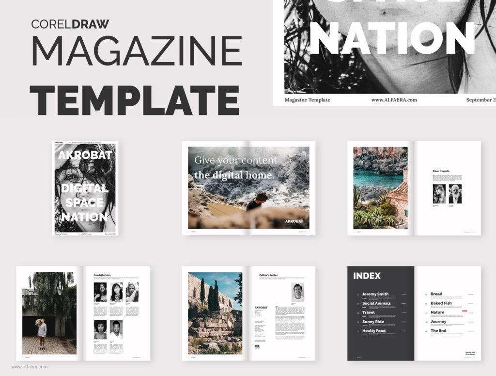 CorelDraw Magazine Template