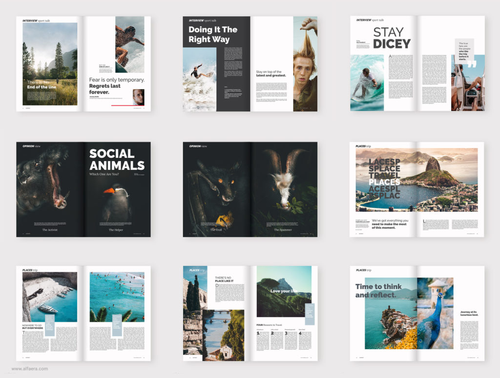 Travel Magazine Template CorelDraw