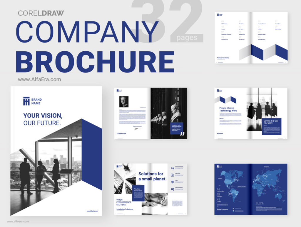 Company Brochure Template CorelDRAW