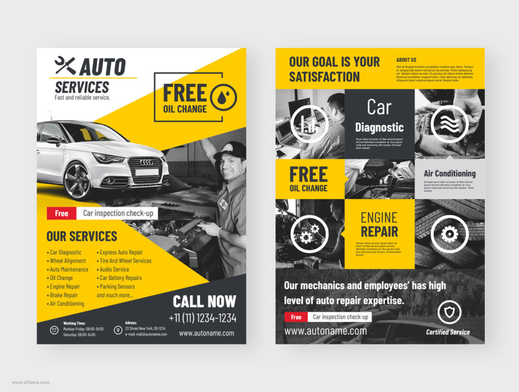 Car Flyer Template CorelDRAW