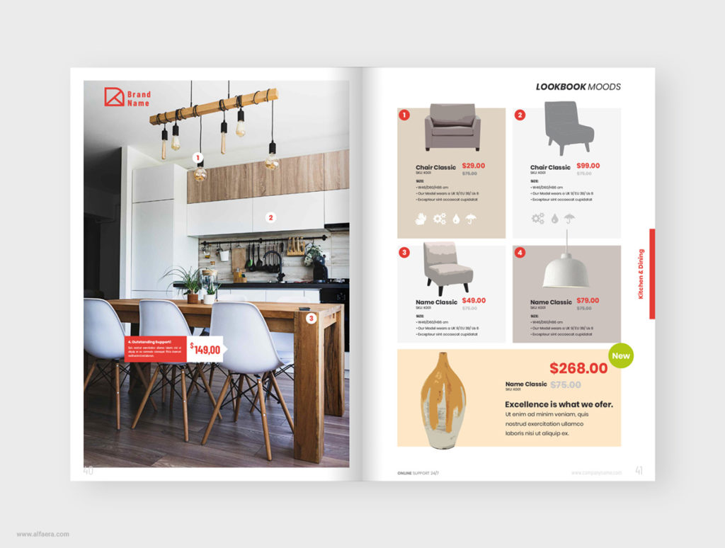 Furniture Product Catalog Template