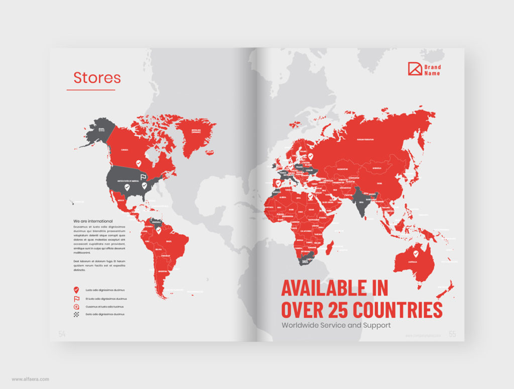 World Map Countries Vector