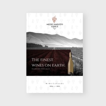 Wine Catalogue Brochure Template Cover