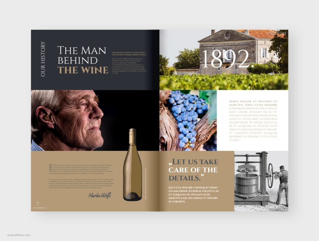 Wine Vineyard Winery Catalog Template