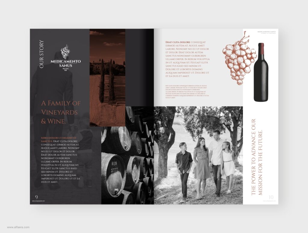 Wine Vineyard Winery Catalog Template