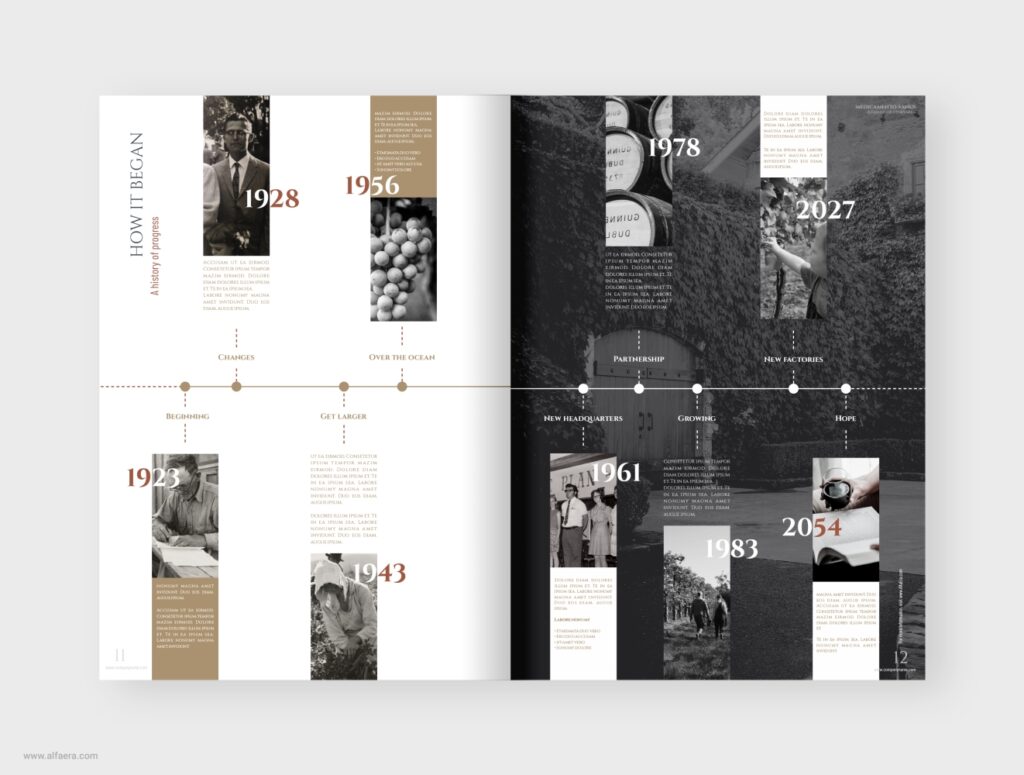 Wine Vineyard Winery Catalog Template