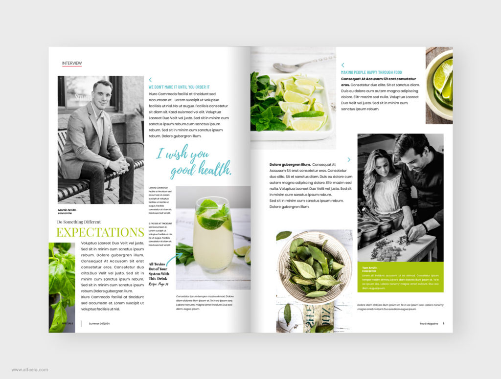 Food Magazine Template