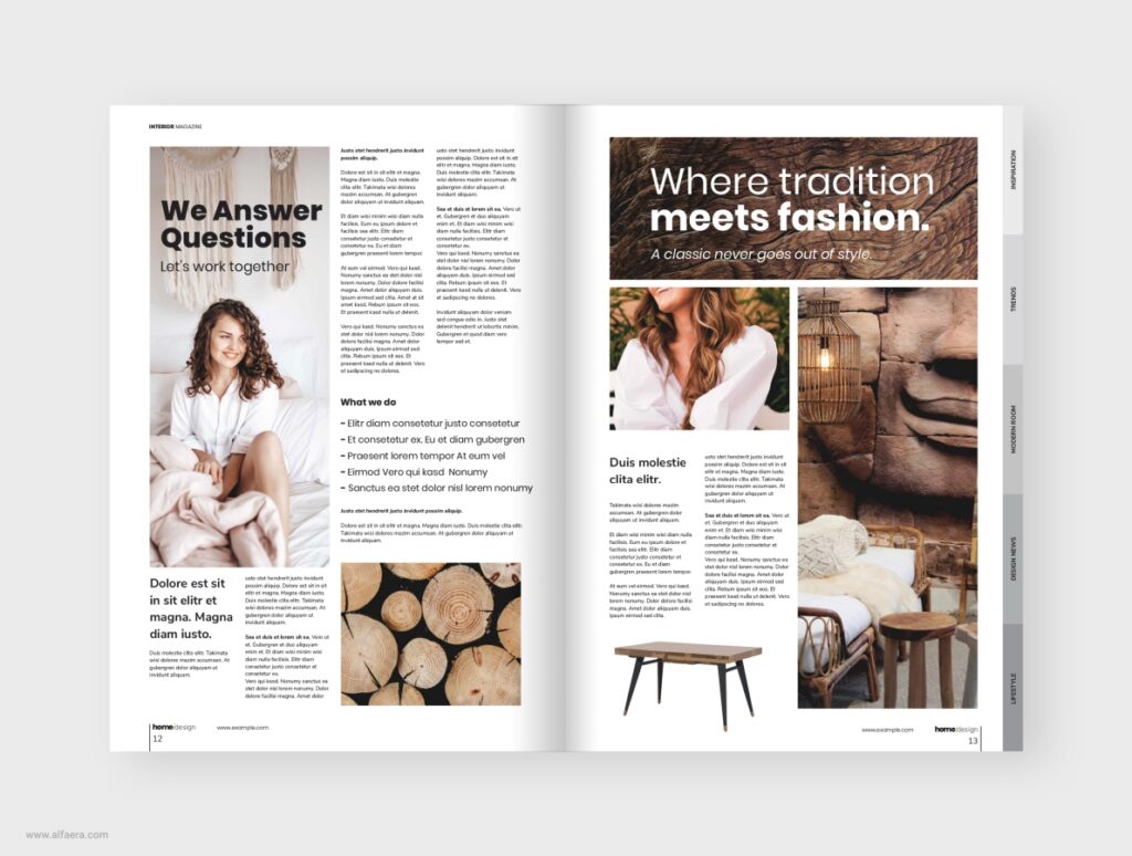 Interior Magazine Template CorelDraw