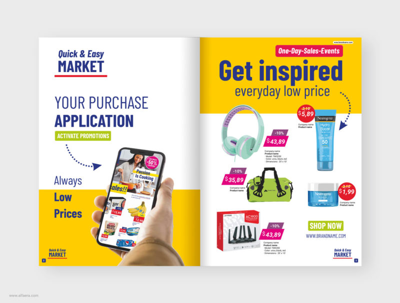 Supermarket Catalog Template - ALFAERA - CorelDRAW Templates Catalog ...
