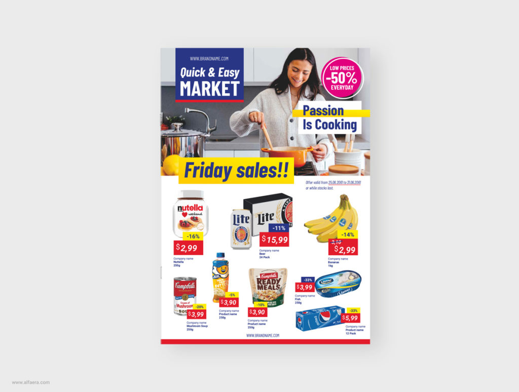 CorelDRAW Template Supermarket Product Catalogue