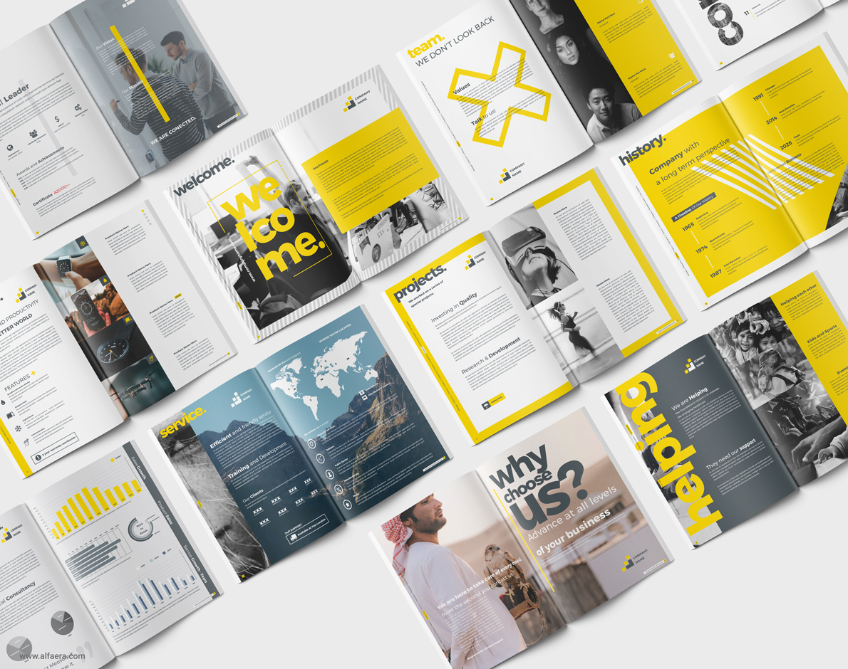 Company Profile Brochure CorelDRAW Template ALFAERA CorelDRAW 