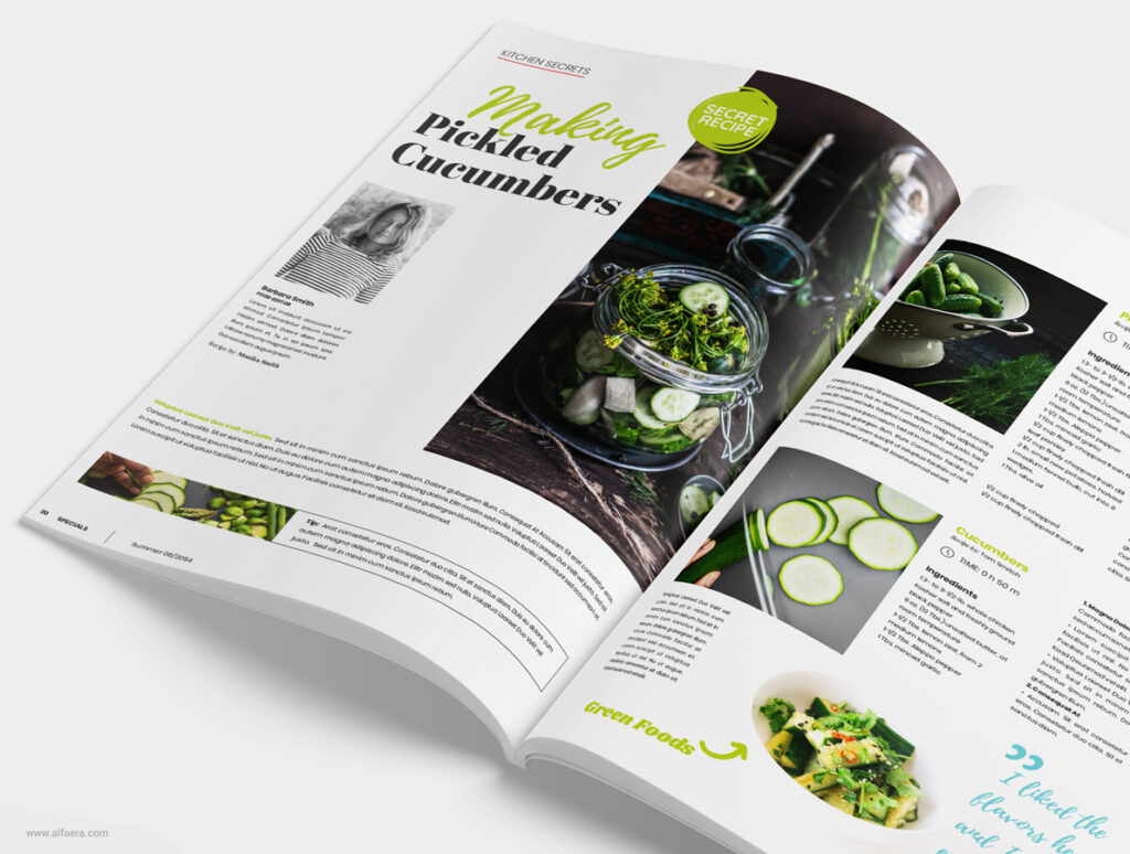 Food Magazine Template