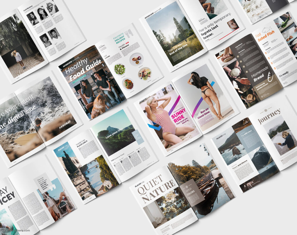 Magazine Template Corel DRAW