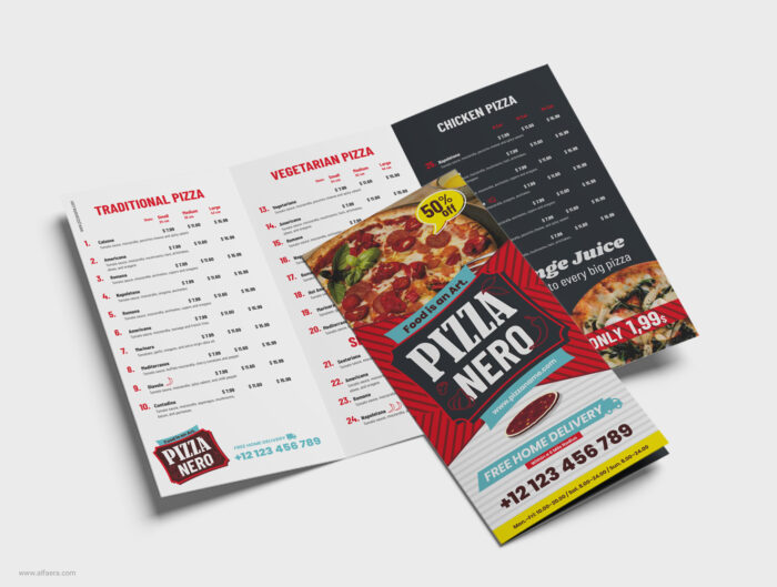 Red Pizza Flyer CorelDRAW