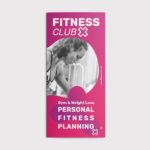 CorelDraw Template Fitnes Tri-fold Brochure