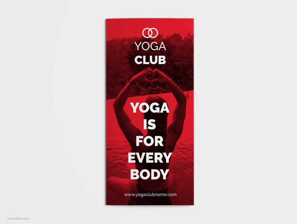 Yoga Trifold Brochure CorelDraw