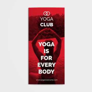 Yoga Trifold Brochure CorelDraw