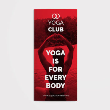 Yoga Trifold Brochure CorelDraw