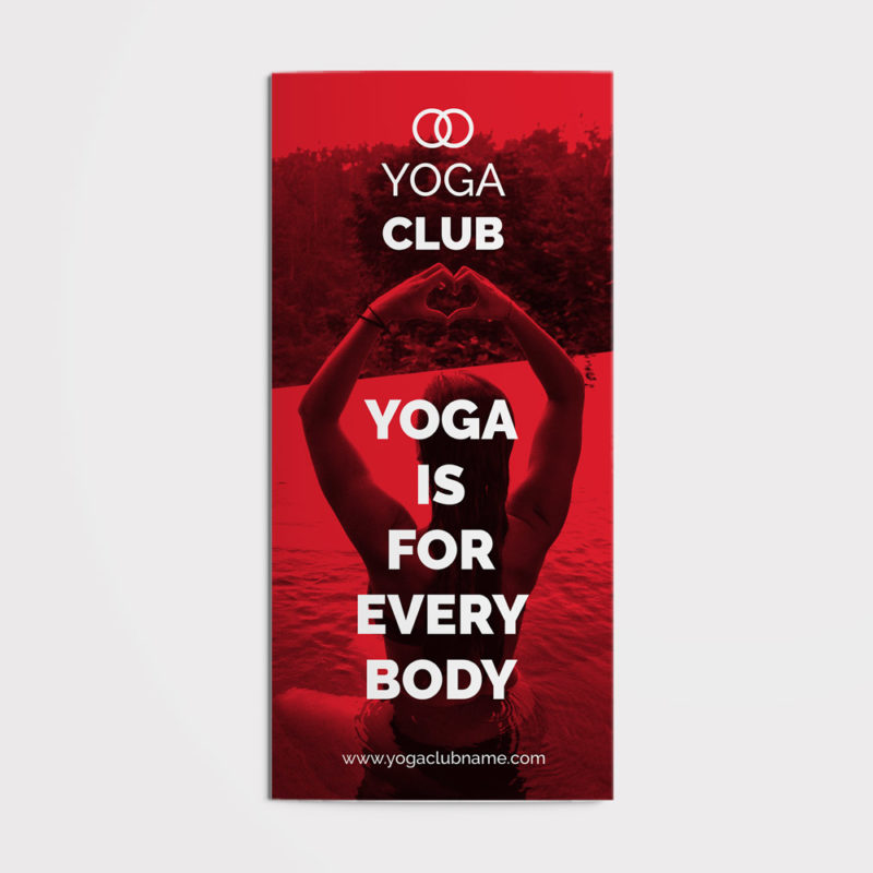 Yoga Trifold Brochure CorelDraw