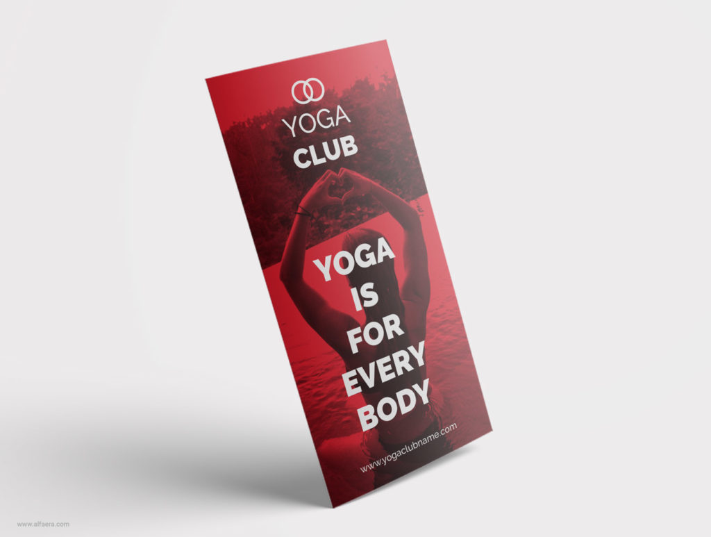 Tri Fold Yoga Template CorelDraw