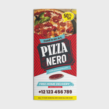 Trifold Pizza CorelDRAW Design